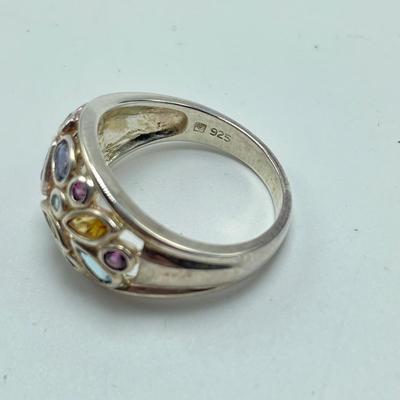 Two 925 Multicolored Gem Stone Sets (B3-KW)