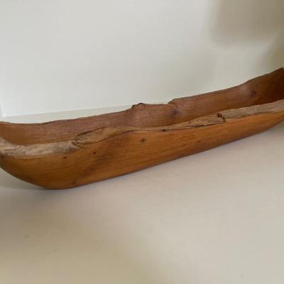 hand, carved teak wood bowl