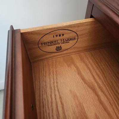 Henkel Harris Solid Cherry Gentleman's Chest Dresser Wardrobe 36Lx21Wx55H