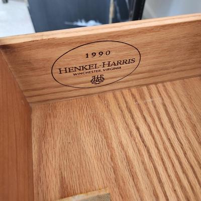 Henkel Harris Solid Black Cherry Chippendale Lowboy Dresser 66x21x34