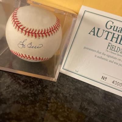 Yogi, Berra autograph ball