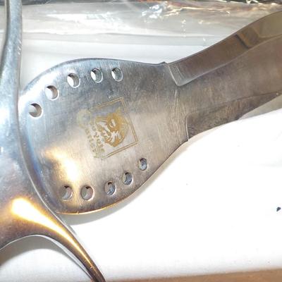 Medieval Hornet Bowie Knife 17 in with sheath. / est $25 to $75.