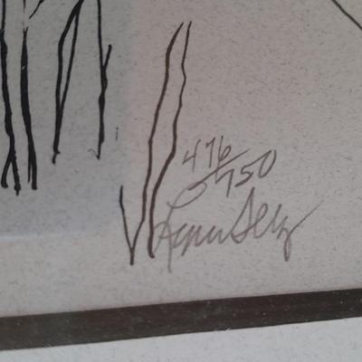 RARE Seven Greeley Independance Holiday Framed Prints Numbered and Signed