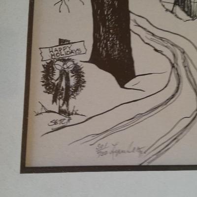 RARE Seven Greeley Independance Holiday Framed Prints Numbered and Signed