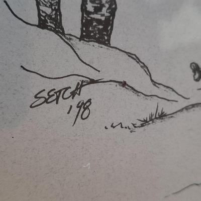 RARE Seven Greeley Independance Holiday Framed Prints Numbered and Signed