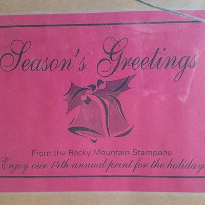 RARE Seven Greeley Independance Holiday Framed Prints Numbered and Signed