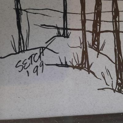 RARE Seven Greeley Independance Holiday Framed Prints Numbered and Signed