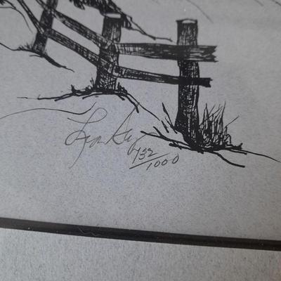 RARE Seven Greeley Independance Holiday Framed Prints Numbered and Signed