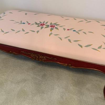 Large Floral Sofa Bench