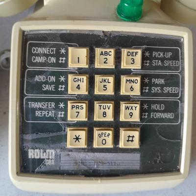 Two vintage push button / touch tone phones Radio Shack and Stromberg