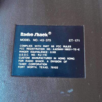 Two vintage push button / touch tone phones Radio Shack and Stromberg