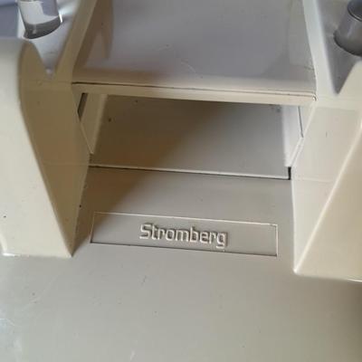 Two vintage push button / touch tone phones Radio Shack and Stromberg