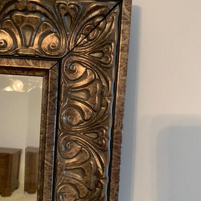 Clean 35 x 29 Large Framed Mirror