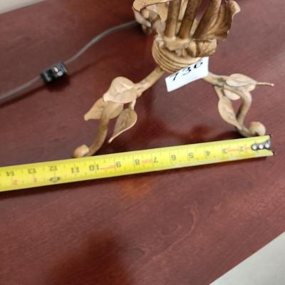 Heavy Metal Table Lamp 22" tall