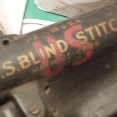 US Blind Stitch sewing machine.est. $300 to $1200.