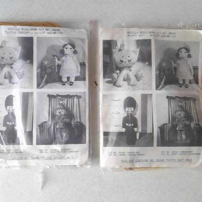 Two vintage Bucilla Needlework kits > opened but appear complete