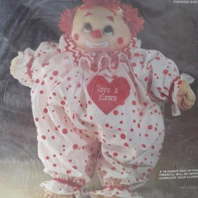 Two Ginger Mills craft kits Bee a clown and Love a clown