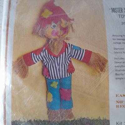 Bucilla "Mister Scarecrow" Toy doll 26" tall crafting kit, perfect for fall!