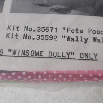 Vintage Bucilla needlecraft kit "windsome dolly"