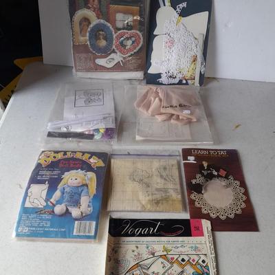 Crafting, needlework, kits and build a baby doll