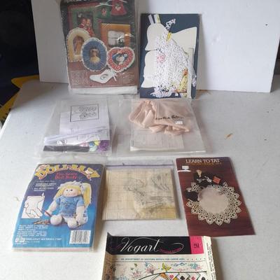 Crafting, needlework, kits and build a baby doll
