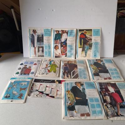 Vintage sewing patterns and transfer patterns