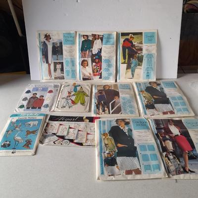Vintage sewing patterns and transfer patterns