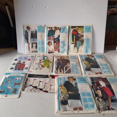 Vintage sewing patterns and transfer patterns