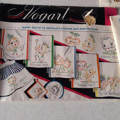 Vintage sewing patterns and transfer patterns