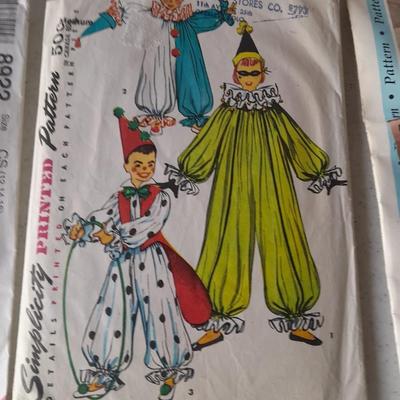 Vintage sewing patterns and transfer patterns