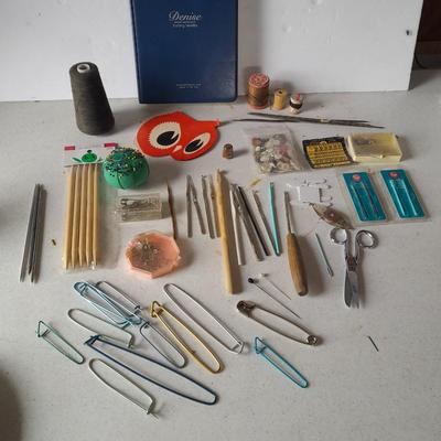 Denise Interchangeable Knitting needles and lots of sewing and crafting supplies