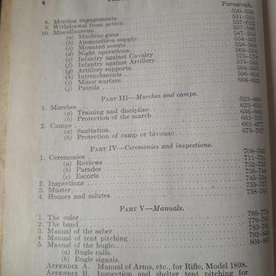 Infantry Drill Regulations US Army 1911 book, Life Pearl Harbor, mask and 1959 Bench rest medal