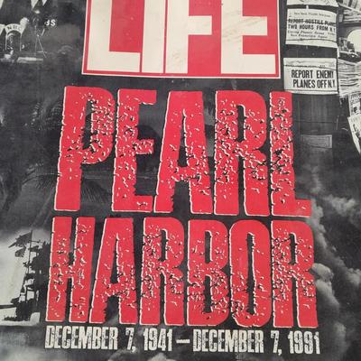 Infantry Drill Regulations US Army 1911 book, Life Pearl Harbor, mask and 1959 Bench rest medal