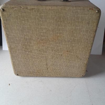 Antique portable electric record player