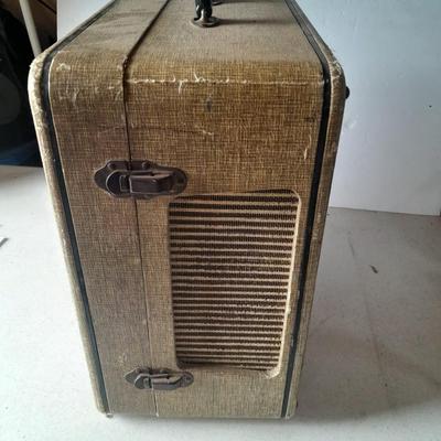 Antique portable electric record player