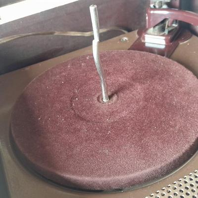 Antique portable electric record player
