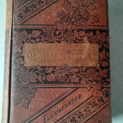 Vintage Illustrated Swiss Family Robinson hardback book Belford, Clarke & Co.