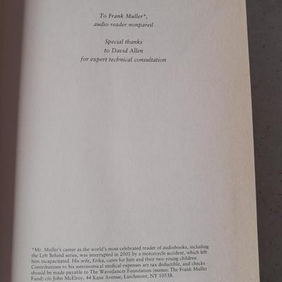 Two autographed books - The Rising Signed Tim LaHaye and Jerry Jenkins - Eye of the Beast Terry Adams Signed