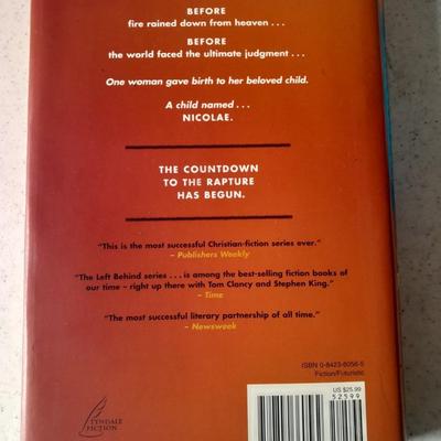 Two autographed books - The Rising Signed Tim LaHaye and Jerry Jenkins - Eye of the Beast Terry Adams Signed