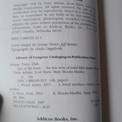 Two autographed books - The Rising Signed Tim LaHaye and Jerry Jenkins - Eye of the Beast Terry Adams Signed