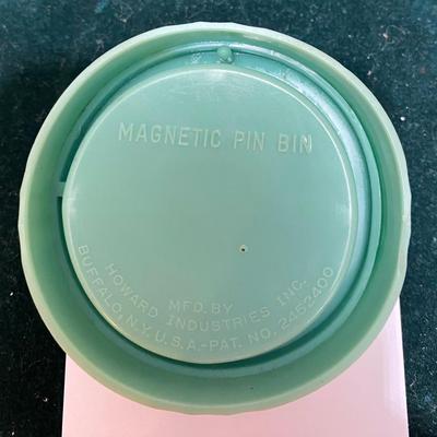 Vintage Magnetic Pin Bin