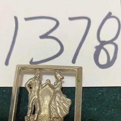 Vintage Square Dancing Bolo Clip