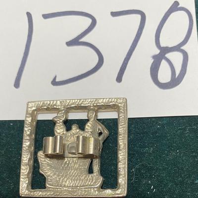 Vintage Square Dancing Bolo Clip