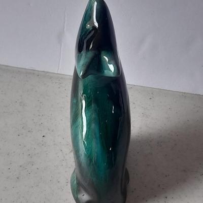 Pottery vases, blue metal, Puru, and Howling Coyote / wolf pottery