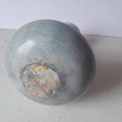 Pottery vases, blue metal, Puru, and Howling Coyote / wolf pottery