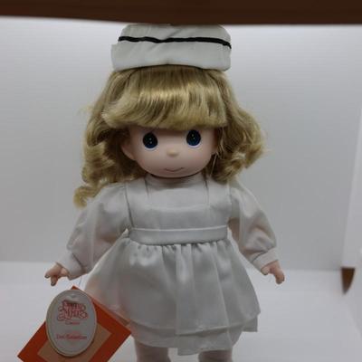 PRECIOUS MOMENTS Nurse Doll with Tags