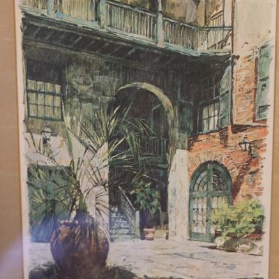 Don Davey Set of (4) Framed New Orleans Landscapes