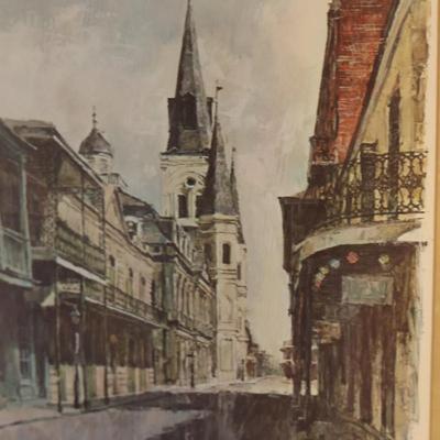 Don Davey Set of (4) Framed New Orleans Landscapes