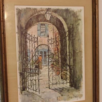 Don Davey Set of (4) Framed New Orleans Landscapes