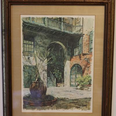 Don Davey Set of (4) Framed New Orleans Landscapes